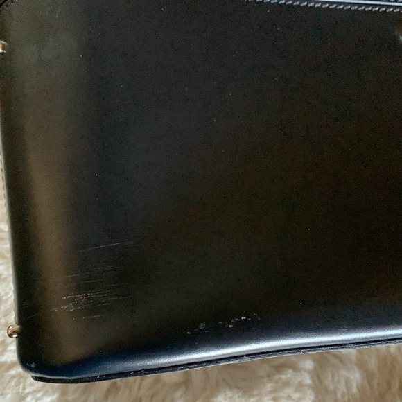 Tod’s Navy Patent Leather Handbag with Studs - Picture 6 of 7